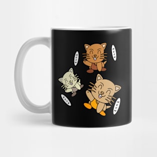 Cute kawaii smiling cats Mug